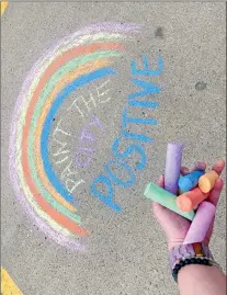  ?? PHOTO CREDIT TO MEDICINE HAT PUBLIC LIBRARY ?? The streets of Medicine Hat will fill with sunshine and rainbows as part of the CMHA’s Paint the City Positive campaign.