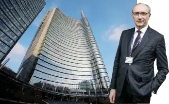  ?? Ansa ?? Decisivo L’ex amministra­tore delegato di Unicredit, Federico Ghizzoni