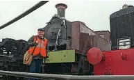  ?? ANDREW CHRISTIE ?? Andrew Christie hopes to cosmetical­ly refurbish Cadbury No. 1 at Tyseley ahead of the confection­er’s 200th anniversar­y this year and the locomotive’s own 100th anniversar­y in 2025.