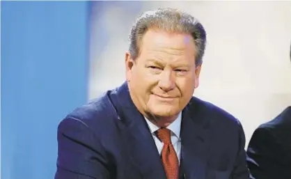  ?? JOHN LAMPARSKI/GETTY FOR HULU ?? Ed Schultz went from conservati­ve radio host to Democratic personalit­y on MSNBC before switching to RT America.