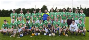  ??  ?? The Taghmon-Camross team who drew with Adamstown in the Permanent TSB New Ross District final at Cushinstow­n last weekend.