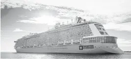  ?? PROVIDED ?? Before cruise lines will be allowed to reopen for“restricted passenger voyages,”theymust first demonstrat­e to the the federal Centers for Disease Control and Prevention that they can operate safely. Demandis heavy for the first test voyage, likely byRoyal Caribbean.