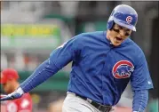  ?? DAVID JABLONSKI / DAYTON DAILY NEWS ?? Cubs first baseman Anthony Rizzo is under contract for four more seasons at a salary far below his market value.