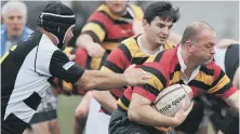  ??  ?? Sunderland’s second XV attack against Houghton a fortnight ago