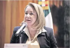  ??  ?? Yasmín Esquivel Mossa señaló que se atraviesa por la peor crisis de legitimida­d que haya existido en el Estado mexicano.