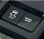  ??  ?? Active exhaust can be switched via this button but it is often hard to perceive the difference through all the engine-noise synthesis coming from the audio speakers.