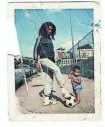  ?? PROVIDED BY THE PITTS FAMILY ?? Bob Marley in the fall of 1976 in front of his house at 23rd and Tatnall streets in Wilmington.