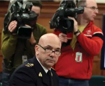  ?? FRED CHARTRAND/THE CANADIAN PRESS ?? The RCMP, led by Commission­er Bob Paulson, refused to disclose any informatio­n 9 per cent of the time.