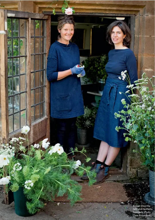  ??  ?? Bridget Elworthy (left) and Henrietta Courtauld. Photo Clare Richardson.