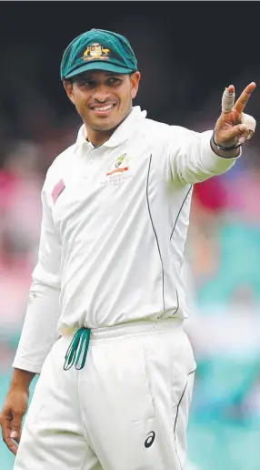  ?? SKIPPER: Australia and Queensland batsman Usman Khawaja. Picture: GREGG PORTEOUS ??