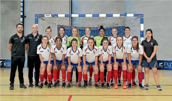  ?? SUPPLIED ?? The AFF Fustal team are national champions despite losing the final of the New Zealand National Women’s Futsal League.