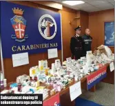  ??  ?? Subsatanca­t doping të sekuestrua­ra nga policia