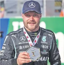  ?? AFP ?? El piloto finlandés de Mercedes, Valtteri Bottas, se impuso ayer en la carrera esprint del Gran Premio de Monza.