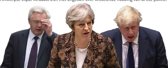  ?? FOTO AFP ?? Tussen Theresa May en co ging het er in het parlement tijdens de afgelopen weken stevig aan toe, maar daar trok de Britse kiezer zich volgens Jan Cuppens weinig van aan.