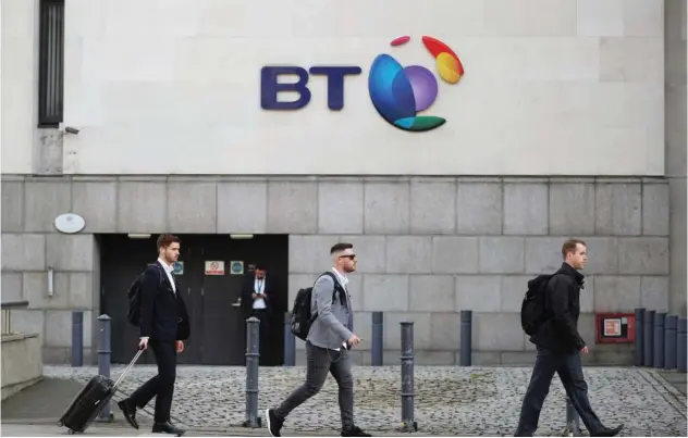  ?? Reuters ?? ↑
British Telecom (BT)’S headquarte­rs is seen in central London.