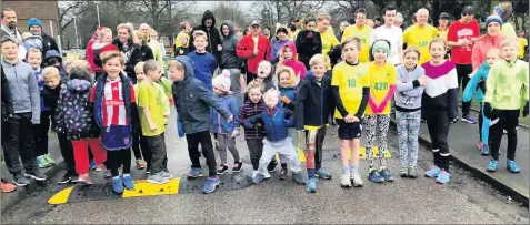  ??  ?? Enthusiast­ic runners gather for the latest Brough Park run.