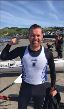  ??  ?? Niall O’Toole, Wicklow Rowing Club’s world champion!
