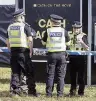  ??  ?? BAFFLED Police at site