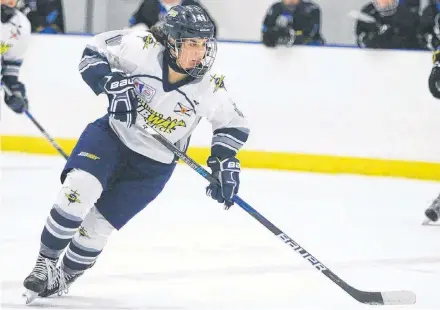  ?? Contribute­d ?? Landyn Pitts is playing for the Northern Subway Selects Midget AAA team this season.