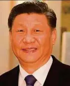  ??  ?? President Xi Jinping