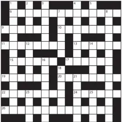  ?? No 15,631 PRIZES of £20 will be awarded to the senders of the first three correct solutions checked. Solutions to: Daily Mail Prize Crossword No. 15,631, PO BOX 3451, Norwich, NR7 7NR. Entries may be submitted by second-class post. Envelopes must be postm ??