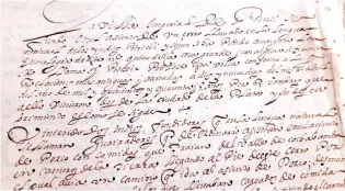  ??  ?? DOCUMENTO. El original del anónimo de 1603 está en el Archivo General de Indias, en Sevilla.