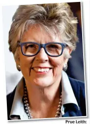  ??  ?? Prue Leith: Bake Off’s new judge?