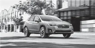  ??  ?? Subaru Crosstrek sales jumped 11 per cent to 2,766 units in 2020’s first quarter.