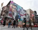  ??  ?? A mural in New York City. Photograph: Alexi Rosenfeld/Getty Images