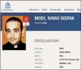  ??  ?? Below Interpol had issued a Red Notice for Modi’s provisiona­l arrest. Right A Nirav Modi design