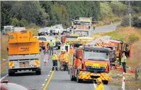  ?? Photo / Peter de Graaf ?? The national roading agency’s plans include safety improvemen­ts on SH10 between Pakaraka and Kaeo (pictured is a crash near Pakaraka in 2019).