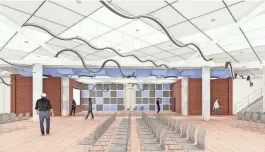  ?? IMAGES PROVIDED BY THE COUNTY OF MONMOUTH ?? Rendering of Monmouth County Library Headquarte­rs’ renovated meeting rooms in Manalapan.