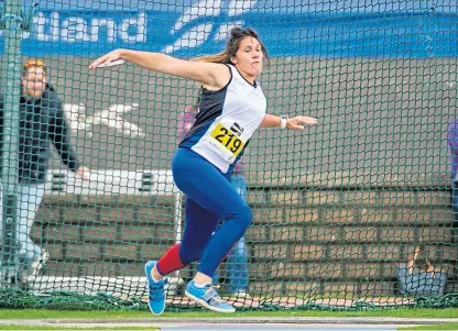  ?? Picture: Bobby Gavin. ?? Kirsty Law secured five points for GB and NI in the discus at the European Team Championsh­ips in Poland.