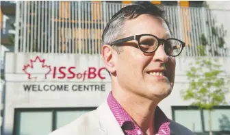  ?? GERRY KAHRMANN/FILES ?? Immigrant Services Society of B.C. executive director Chris Friesen says the situation “is evolving hour to hour.” Refugee settlement is an essential service and he’s had little sleep lately.