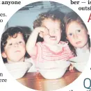  ??  ?? A childhood photoof Caoimhe with her sisters Adelle and Niamh