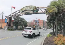  ?? ADRIAN LAM, TIMES COLONIST ?? Goldstream Avenue in Langford. The city’s fact-checking portal says while some residents believe sidewalk constructi­on is influenced by council members based on personal preference­s, the city actually selects sidewalk infill projects based on criteria scored by profession­al engineers.