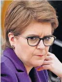  ?? ?? PRECAUTION­ARY Nicola Sturgeon