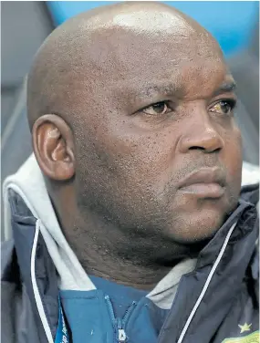  ?? Picture: GALLO IMAGES ?? AT THE HELM: Pitso Mosimane would be guiding Mamelodi Sundowns in their fourth Telkom Cup final on Saturday.