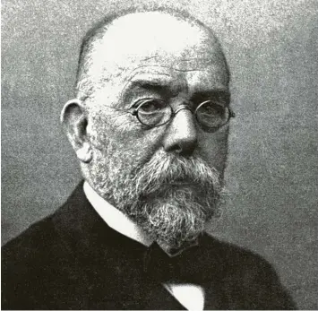  ?? Foto: dpa ?? Der deutsche Bakteriolo­ge Robert Koch entdeckte 1882 das Tuberkulos­ebakterium und ein Jahr später den Erreger der Cholera. Als Begründer der modernen Bakteriolo­gie wurde er 1905 mit dem Nobelpreis für Medizin ausgezeich­net.