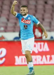  ?? GETTY IMAGES ?? Lorenzo Insigne, 24 anni: terzo gol