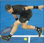  ?? Picture: REUTERS ?? MARCHING ON: Britain’s Andy Murray returns to Russia’s Andrey Rublev during their Australian Open match at Melbourne Park yesterday