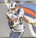  ?? JIM BROWN/USA TODAY SPORTS ?? Rams running back Todd Gurley has 19 TDs total, including eight in December.