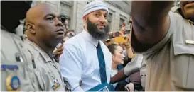  ?? LLOYD FOX/BALTIMORE SUN ?? Adnan Syed had his murder conviction overturned and is released in September 2022, after prosecutor­s raised doubts about his guilty finding because of the revelation of alternativ­e suspects and unreliable evidence used against him at trial.