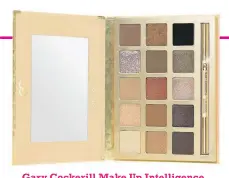  ??  ?? Gary Cockerill Make Up Intelligen­ce
The Timeless Eyeshadow Palette £38
“I made Martine’s eyes sparkle with a mix of soft neutrals and rich shimmers from this versatile palette,” says Gary. “The colours are long-lasting and buildable, and glide on like silk.”