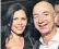  ??  ?? Jeff Bezos, Amazon chief executive, with Lauren Sanchez. Private messages between them were published