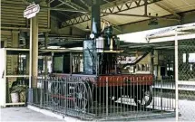  ?? BOTH: COLOUR RAIL ?? The broad gauge locomotive Tiny rests peacefully under the station canopy at Newton Abbot in 1966, a spot that it had already occupied for nearly 40 years and with nearly another 20 to go before it would be moved completely under cover at the South Devon Railway.