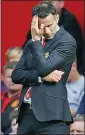  ??  ?? GLUM: Giggs sees his side failing to perform