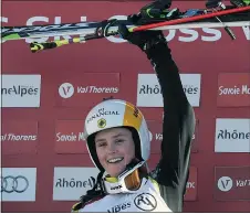  ?? — GETTY IMAGES ?? Whistler’s Marielle Thompson won her third straight FIS Skicross World Cup on Saturday.