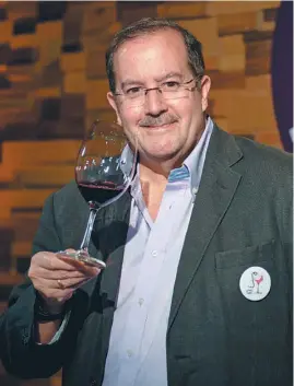  ?? / Cortesía: Expovinos ?? Juan Carlos Rincón asegura que debe probar entre 8.000 y 10.000 vinos al año.