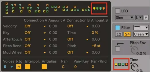  ??  ?? 01 The all-carriers algorithm turns Operator into a four-oscillator additive synth, with editable harmonics for all oscillator­s